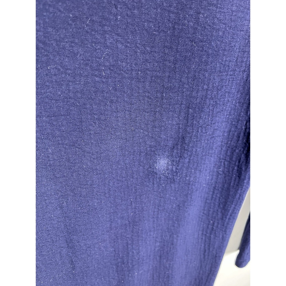 J.Crew Women's XS Navy Bell Sleeve Dress 3/4 Sleeve Shift Knit Minimalist Chic - Picture 5 of 11